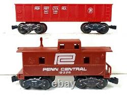 MARX Allstate 9734 Electric Train Set 1666 Loco Tender Tank Caboose Boxcar withBOX