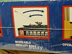 MTH NFL NY Football NEW YORK JETS TROLLEY with Track & Transformer RTR TRAIN SET