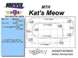 MTH REALTRAX KATS MEOW ELEVATED TRACK LAYOUT PACK train 5'X8' O GAUGE layout NEW