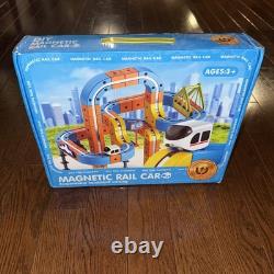 Magnetic Rail Electric Train Track Set for Building Toy Stem Brand New
