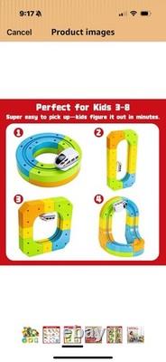 Magnetic Rail Electric Train Track Set for Building Toy Stem Brand New