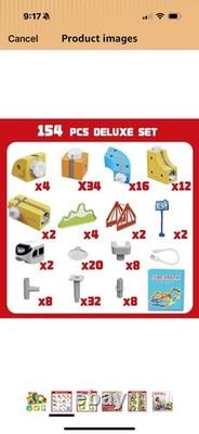 Magnetic Rail Electric Train Track Set for Building Toy Stem Brand New