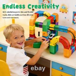 Magnetic Train Track Set, Electric Train Set Building Toy Train Track Gravity