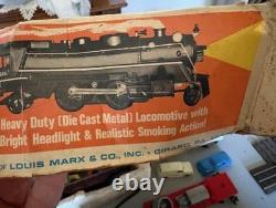 Marx 52885 Electric Train Set(s) multiple cars, track, 3 engines 2 transformers