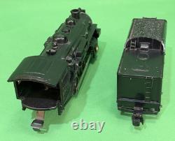 Marx Happi-Time Electric Train Set NYC #400 Steam Loco, Tin Cars Station Track