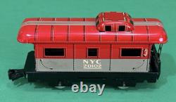 Marx Happi-Time Electric Train Set NYC #400 Steam Loco, Tin Cars Station Track