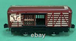 Marx Happi-Time Electric Train Set NYC #400 Steam Loco, Tin Cars Station Track