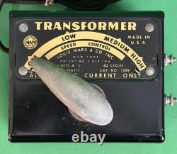 Marx Happi-Time Electric Train Set NYC #400 Steam Loco, Tin Cars Station Track