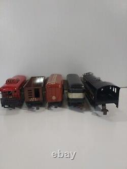 Marx O Gauge c3984 Tin New York Central Canadian Pacific Freight Train Set withBox