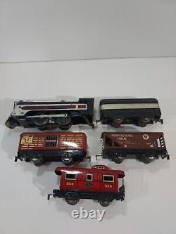 Marx O Gauge c3984 Tin New York Central Canadian Pacific Freight Train Set withBox