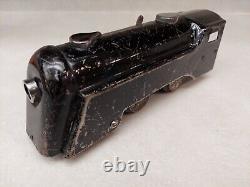 Marx Streamlined Train Set Clockwork Engine 3 Railcars 10 Tracks No Key O Scale