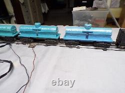 Marx Vintage O Gauge Electric Toy Train Tanker Set Engine Runs Very Wellvery Wel