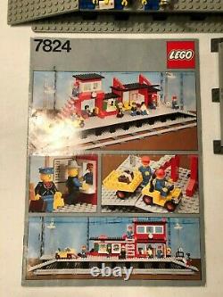 Massive Lego lot 7824 & 7745 + Train Railway Tracks Station Vintage