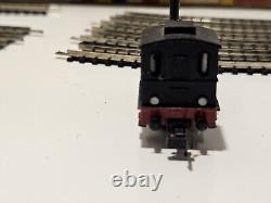 MiniTrix Electric Train Set #1902 Steam Engine Locomotive Freight Cars With Track