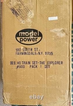 Model Power Vintage Metal Train The Explorer No 800 Train Set HO Scale NEW Withbox