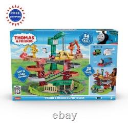 Multi Level Toy Track Set 5 Ft Thomas & Friends Trains Cranes