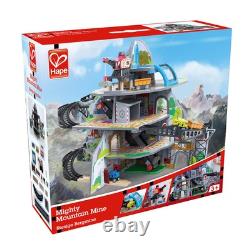 Multicolor Mountain Mine Railway Toy Set With Crane And Train Tracks