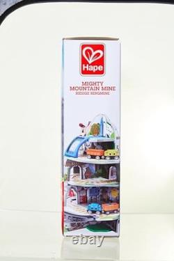 Multicolor Mountain Mine Railway Toy Set With Crane And Train Tracks