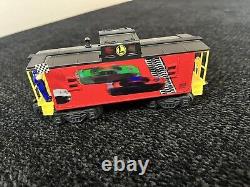 NASCAR Train Set. 5 Cars, 1 NASCAR Sign, 12 Tracks. Manual, Power Box