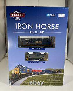 NEW Athearn Iron Horse HO Train Set CSX GP LOCOMOTIVE, CARS, ETC