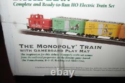New, Bachmann #01201 Monopoly Ho Train Set, Smoke, Ez Track, Play Mat, Sealed