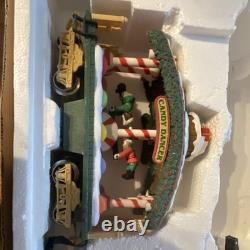 New Bright Holiday Express Animated G Gauge Train Set 8pc with Track & Cars