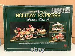 New Bright Holiday Express Animated Remote Control Train Set Christmas Santa