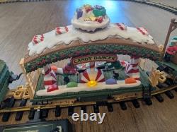 New Bright Holiday Express Animated Train Set #380 Lights Sounds WithBox Complete