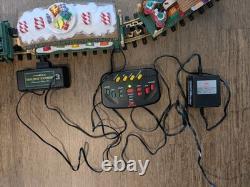 New Bright Holiday Express Animated Train Set #380 Lights Sounds WithBox Complete