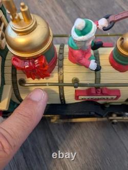 New Bright Holiday Express Animated Train Set #380 Lights Sounds WithBox Complete