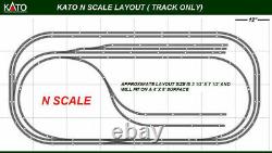 New Kato N Scale 4' X 8' Unitrack Train Track Layout Set (Track Only)