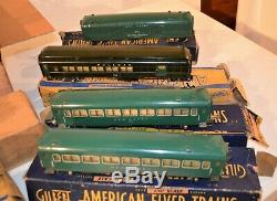 Nice 1947 Gilbert American Flyer 3/16th Scale Train Set Transformer Cars Track