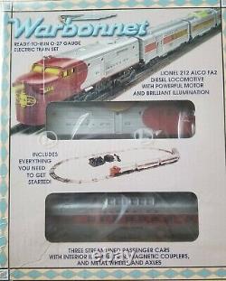 O Gauge Lionel 6-11929 ATSF Warbonnet Train Set 3-Rail Diesel Passenger Track