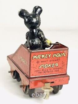 Original 1935 Lionel Mickey Mouse Disney Circus Train Set with Tracks + Stoker