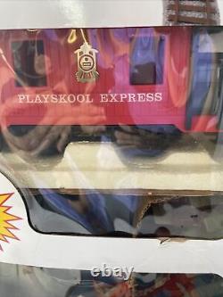 PLAYSKOOL 1988 Express Locomotive Train Set 2150 Works + Track Pack Both in Box