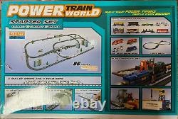 Power Train World Starter Set Euro Rare 86/pc Battery Power Bullet Engine + Cars