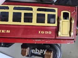 Pre War Lionel Junior Tinplate Electric Train Set 1056Ee with Extra Track