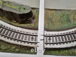 Rare American Flyer S Guage train track landscape panel set plus extras