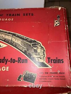 Rare Vtg OK Streamliner HO Gauge Train Set Herkimer NY #304 Freight Train Parts