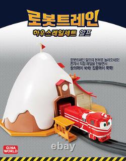 Robot Trains House Rail Set ALF Robot Train Track Playset Toy Korean Animation