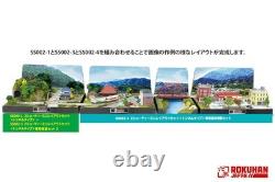 Rokuhan Z-Scale Mini-Layout Japan Scenery Train Set Diorama Buildings Tracks