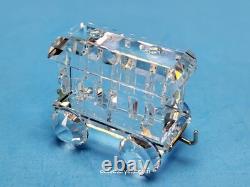 SWAROVSKI 6 PIECE TRAIN SET & CUSTOM TRACK DISPLAY S657 Complete