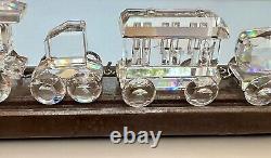 SWAROVSKI TRAIN SET 6 piece with TRACK