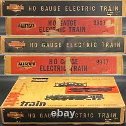 Sears Allstate HO Train Set 9907 by Marx Plus 10pcs Roadbed Tracks 1957-1963 USA