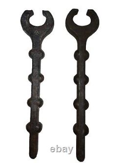 Set Of 2 Iron Railroad Train Track 12 Spike Pullers Four Balled