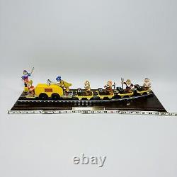 Snow White and Seven Dwarfs Mining Train with Display Plaque & Track Disney RARE