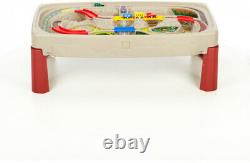 Step2 Deluxe Canyon Road Train & Track Table with Train Set Play Toddlers New