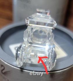 Swarovski Crystal Locomotion Complete Train Set With Wooden Track Boxes 7 Pieces