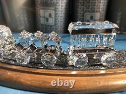 Swarovski crystal figurine Train Set with track. All in mint condition