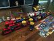Two Vintage Lego Train Sets 4565 4563 Extra Track Cars Tractors Switches